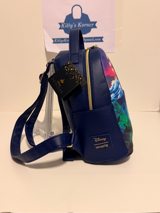 NWT Loungefly Disney The Little Mermaid Navy Blue Backpack main image 4